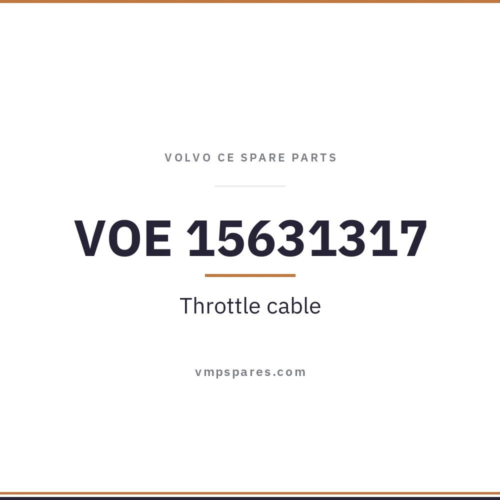 VOE 15631317 – Throttle cable