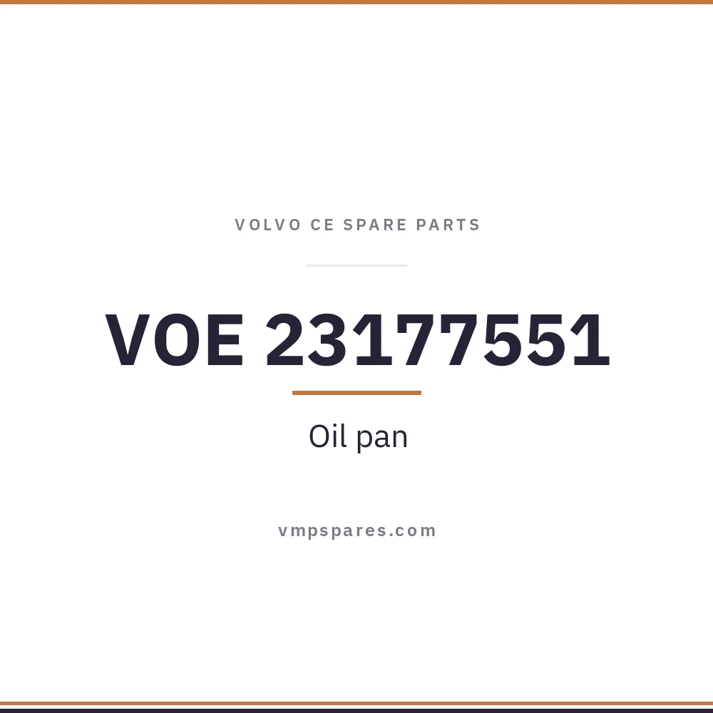 VOE 23177551 – Oil pan