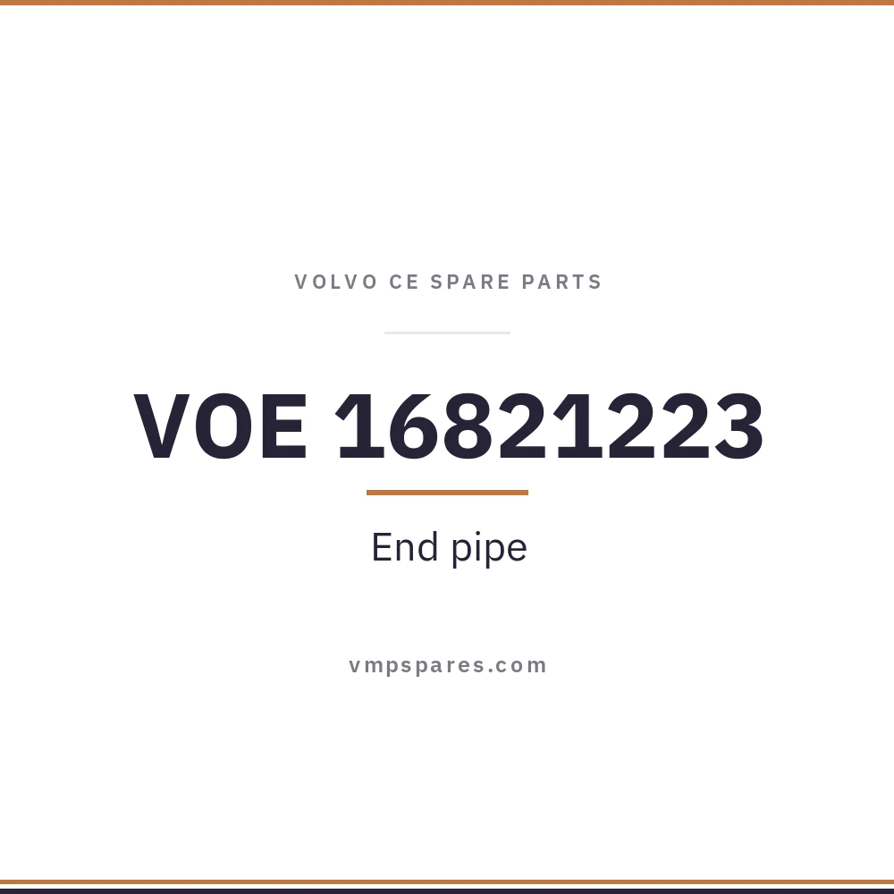 VOE 16821223 – End pipe