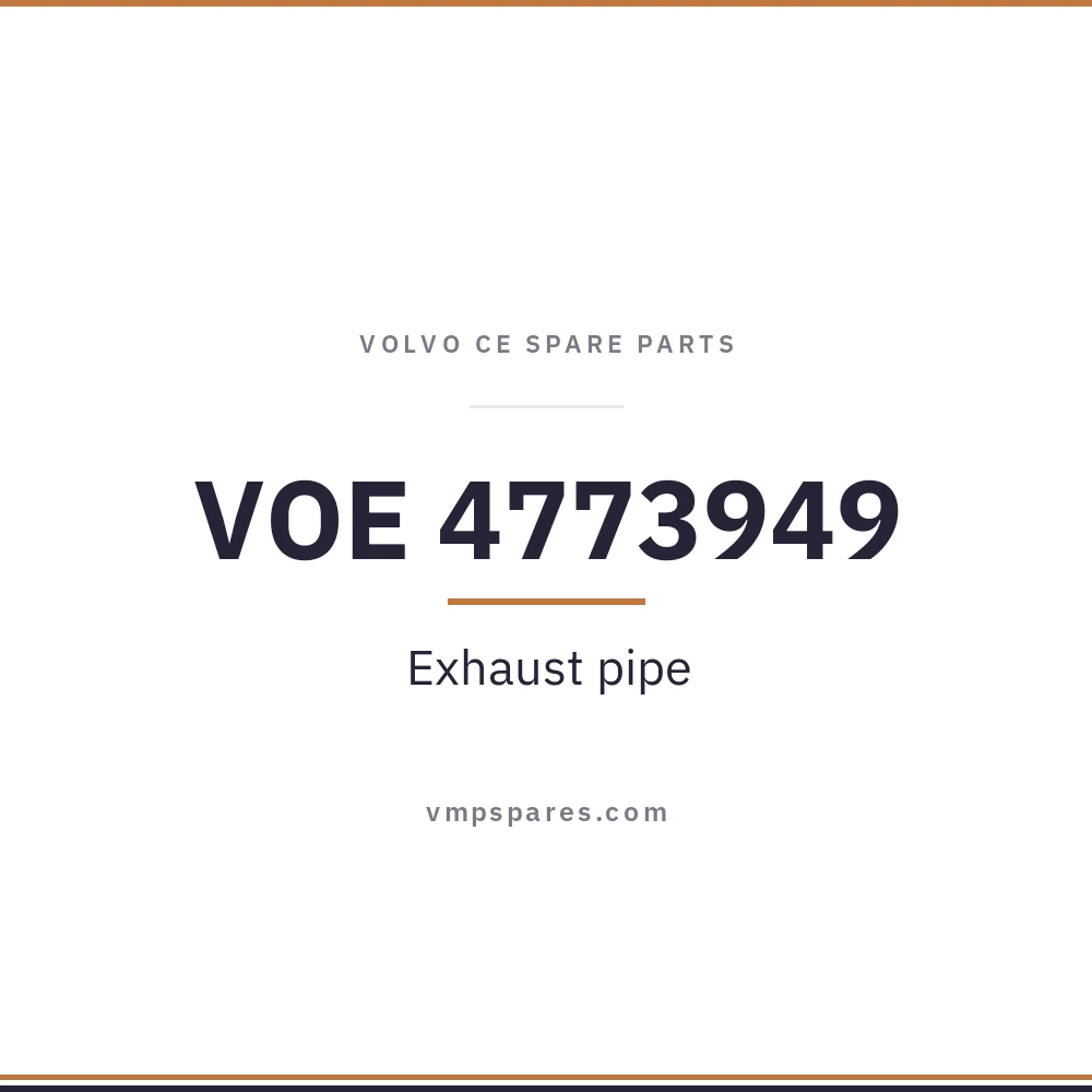 VOE 4773949 – Exhaust pipe