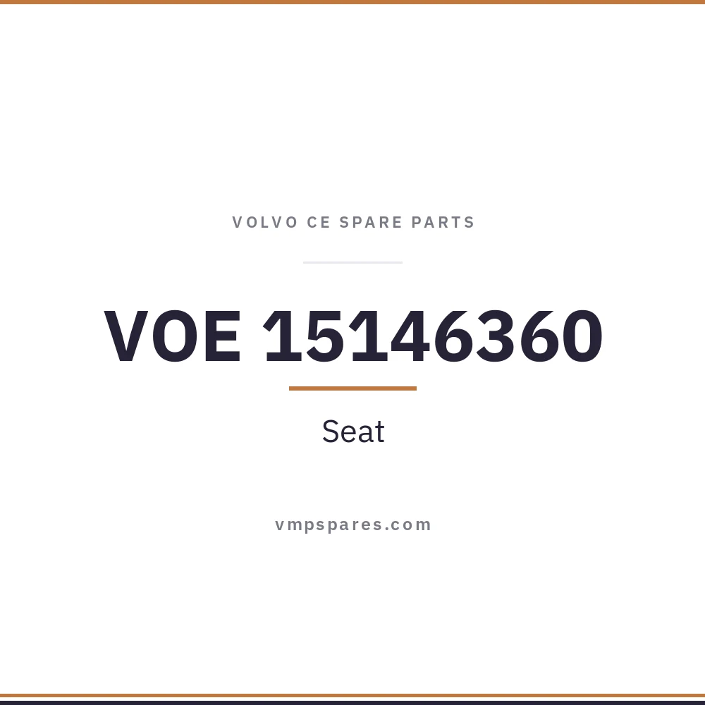 VOE 15146360 – Seat
