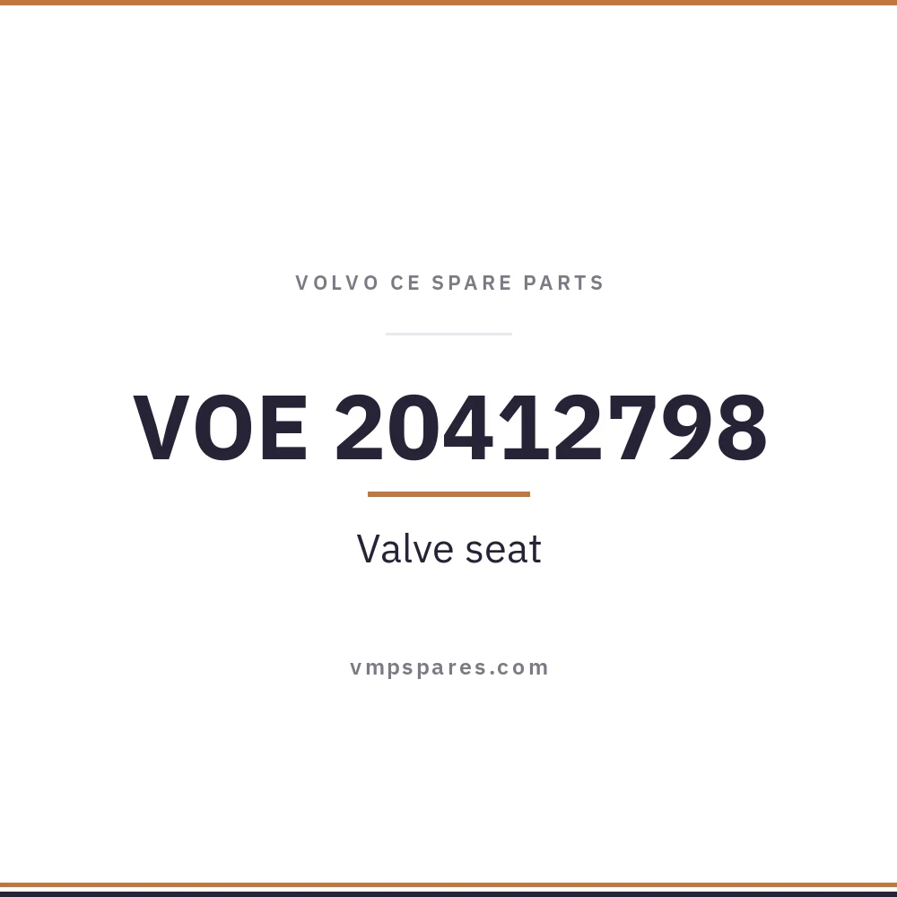 VOE 20412798 – Valve seat