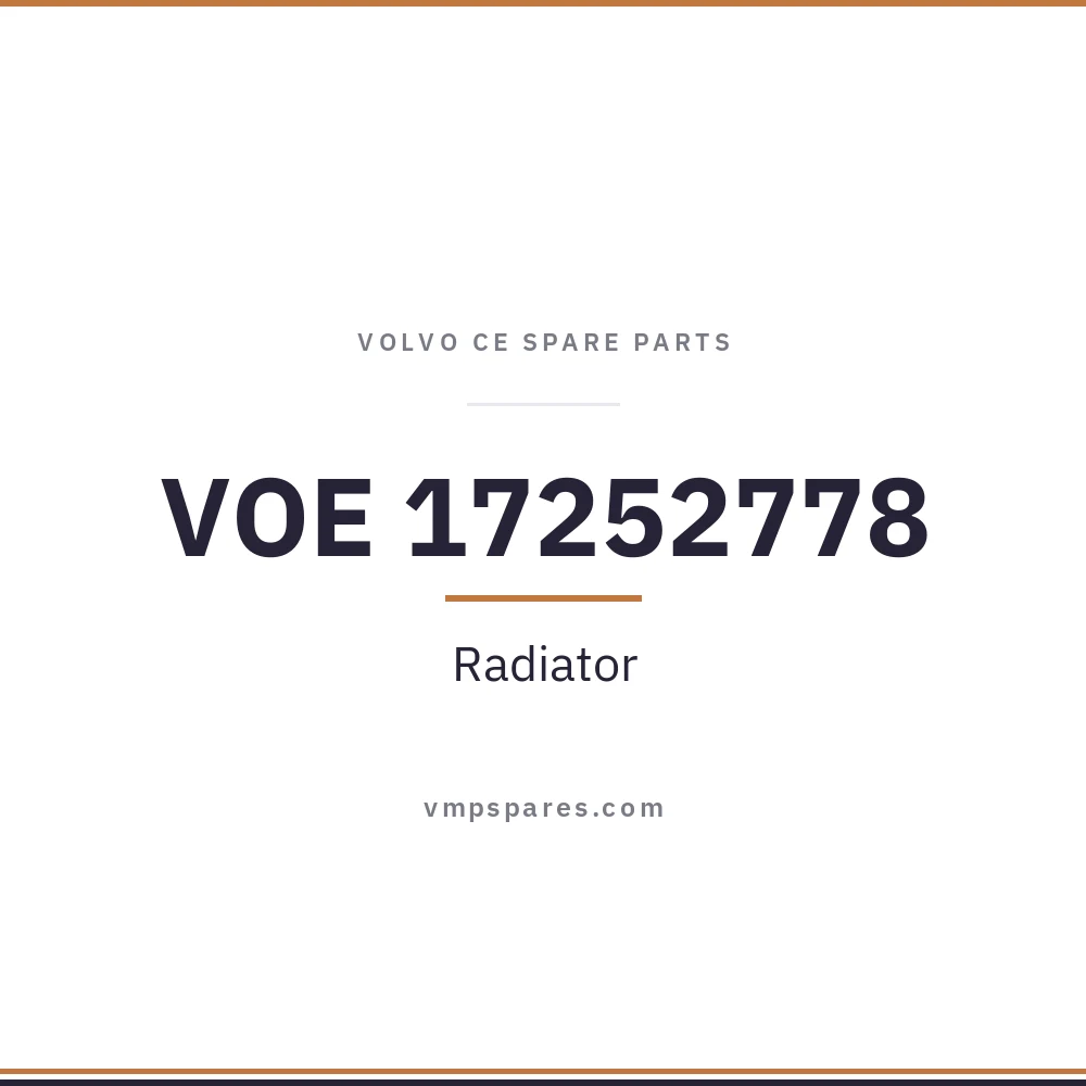 VOE 17252778 – Radiator