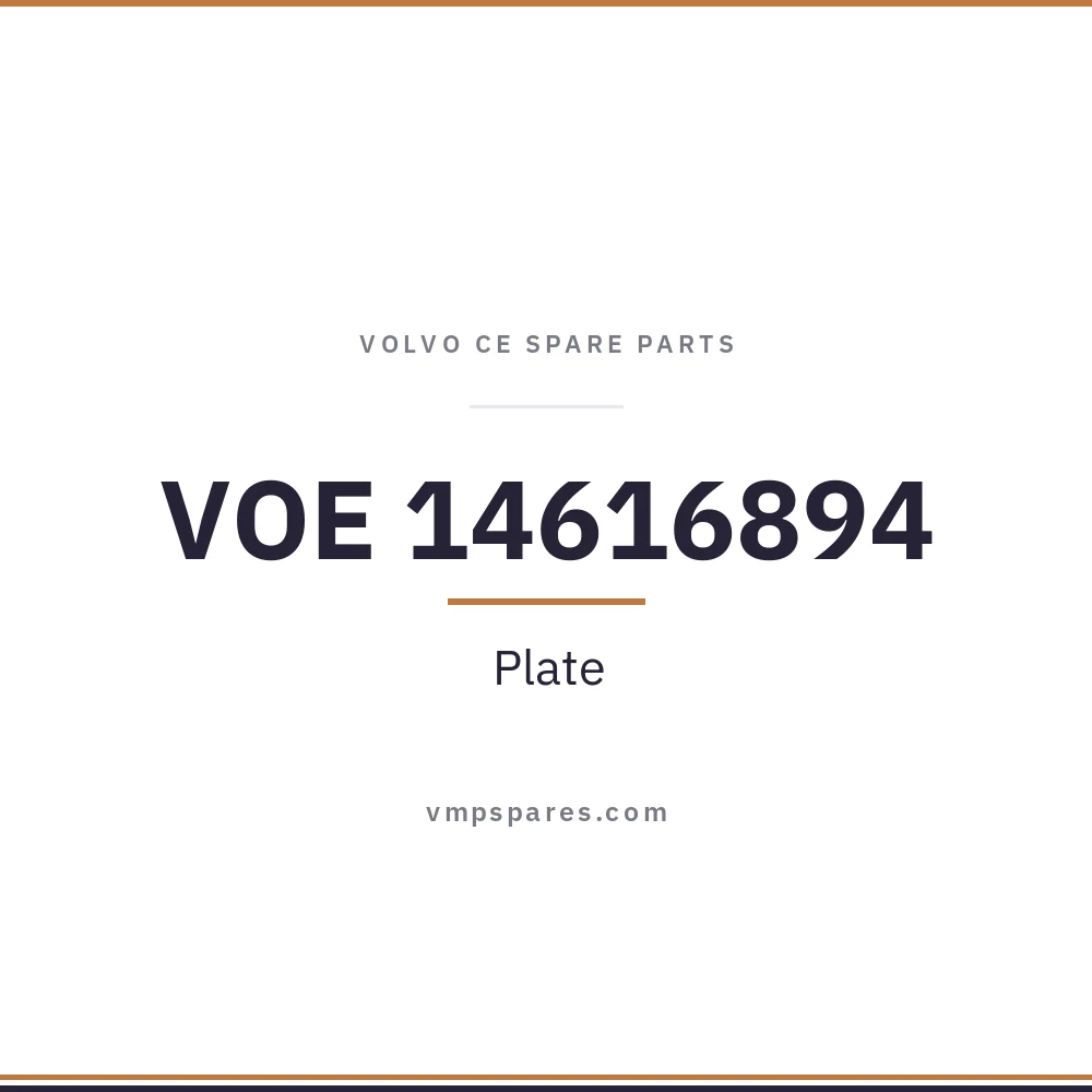VOE 14616894 – Plate