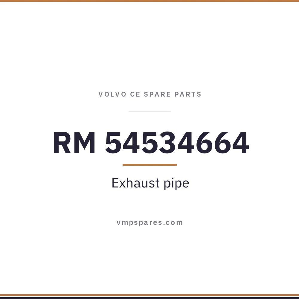 RM 54534664 – Exhaust pipe