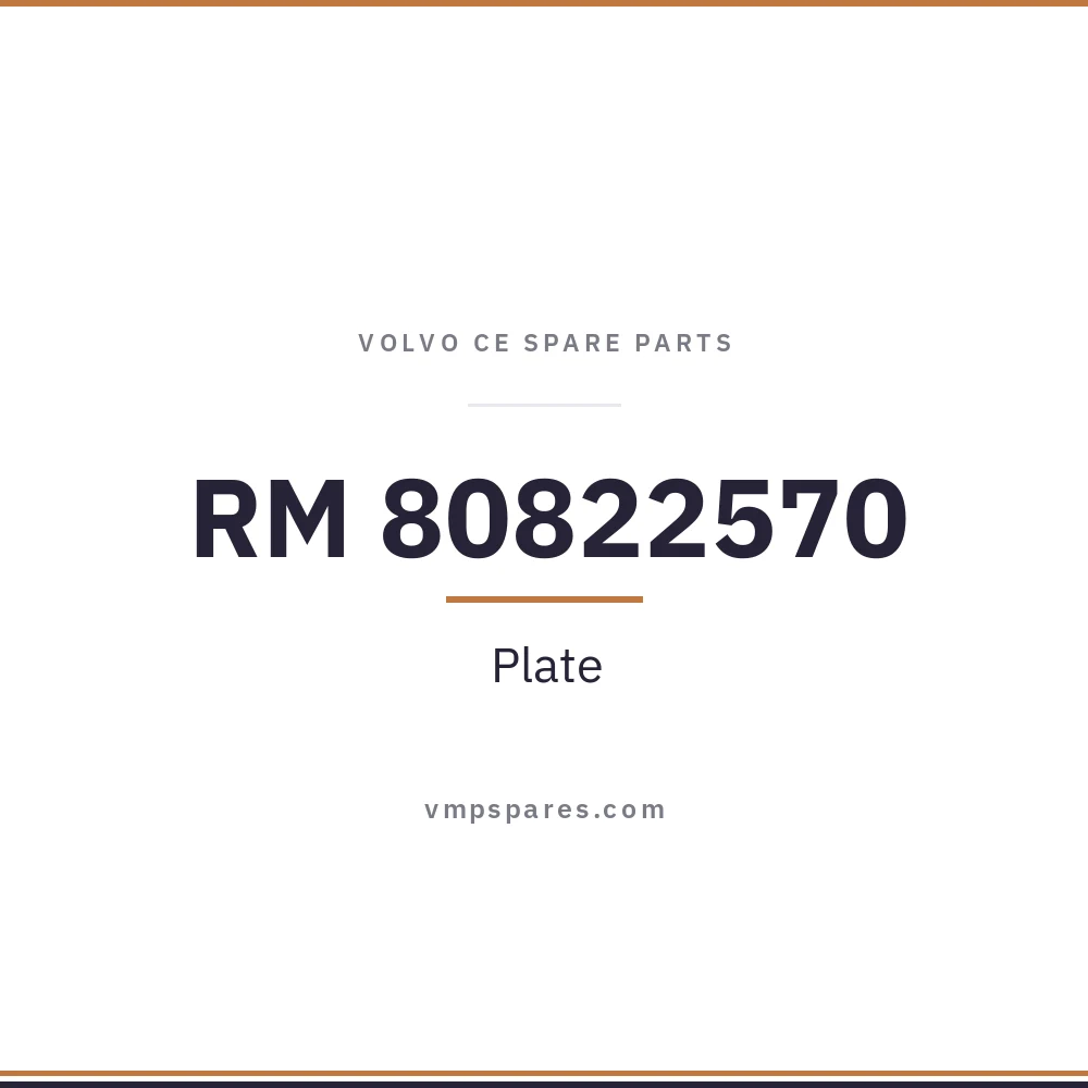 RM 80822570 – Plate