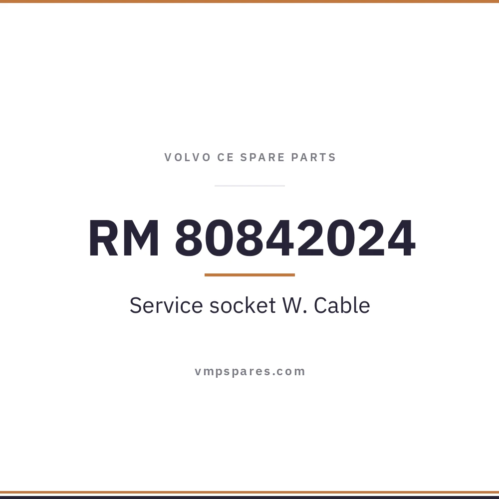 RM 80842024 – Service socket W. Cable