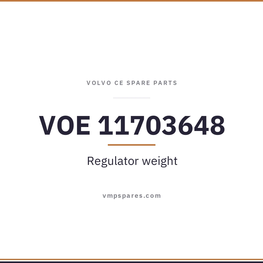 VOE 11703648 – Regulator weight