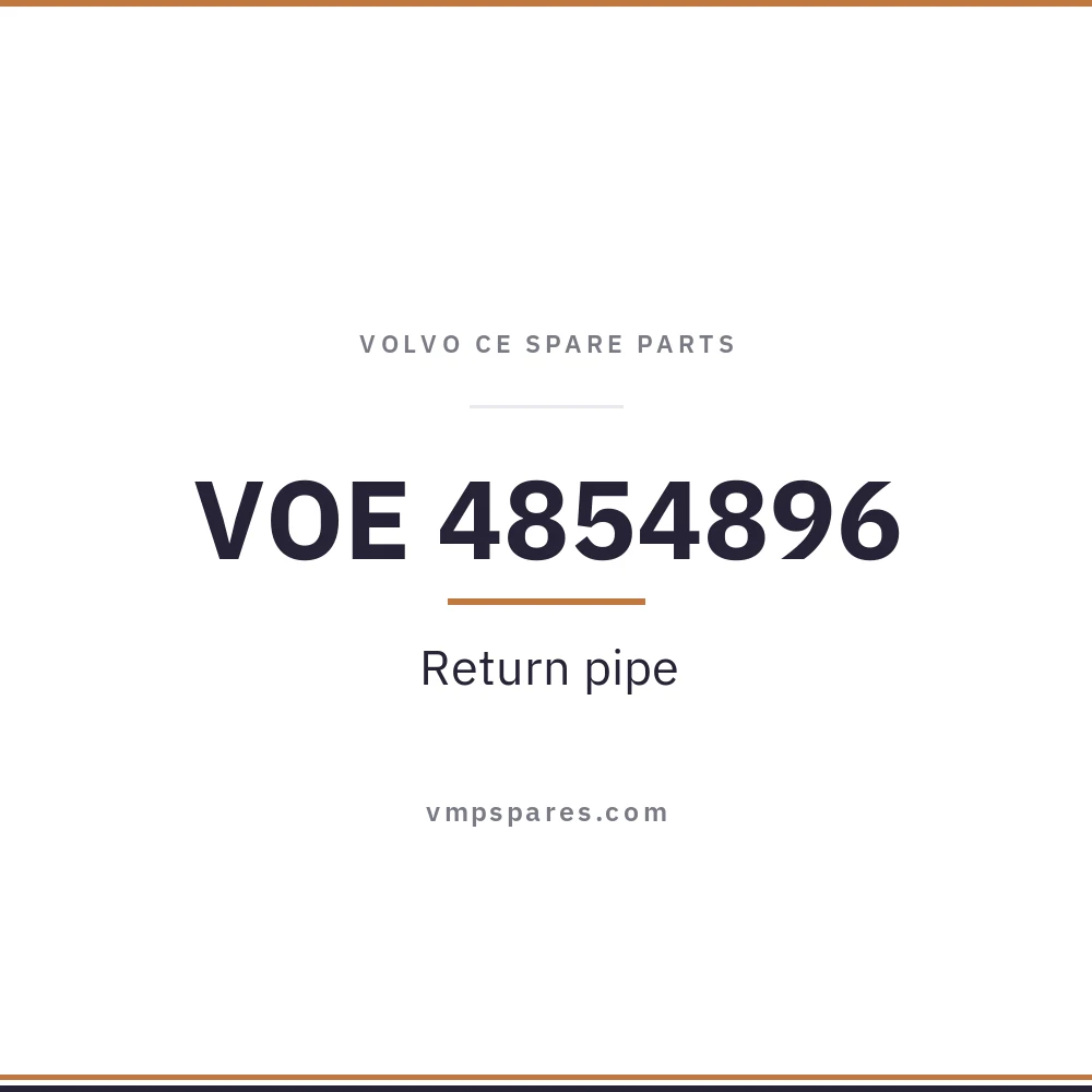 VOE 4854896 – Return pipe