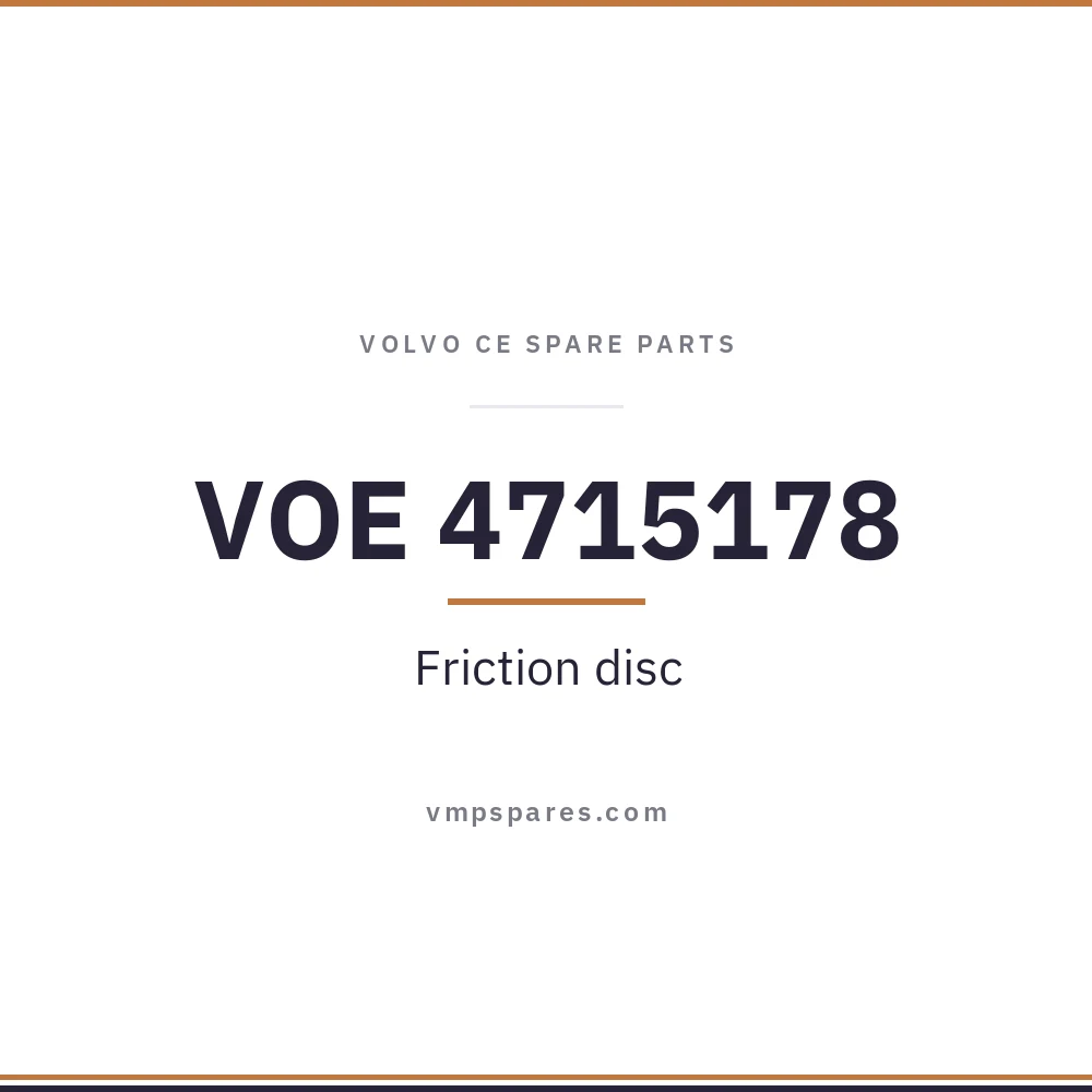 VOE 4715178 – Friction disc