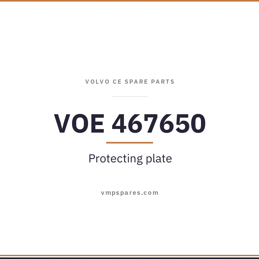 VOE 467650 – Protecting plate