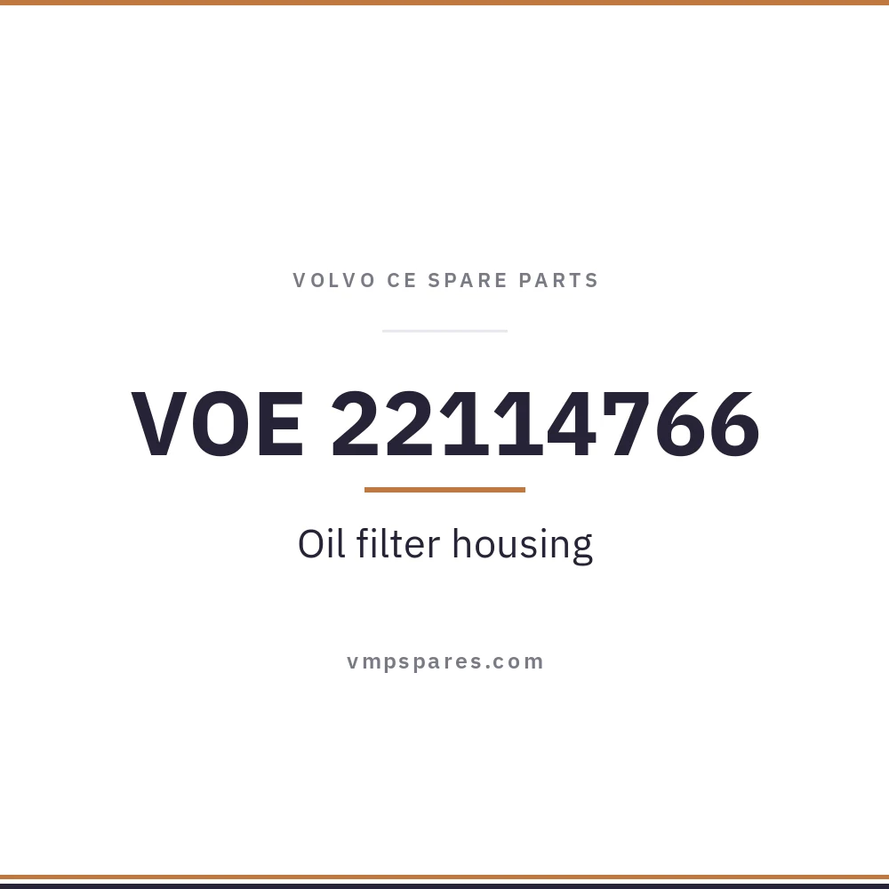VOE 22114766 – Oil filter housing