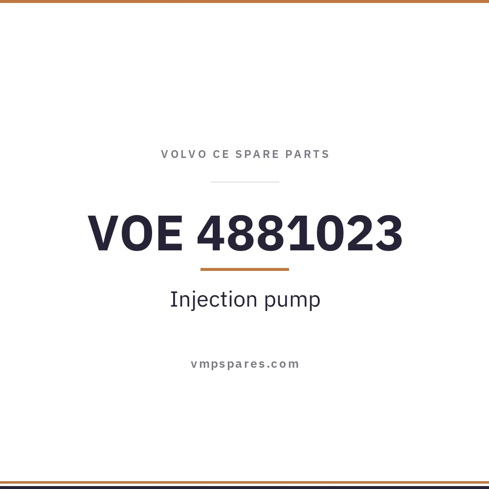VOE 4881023 – Injection pump