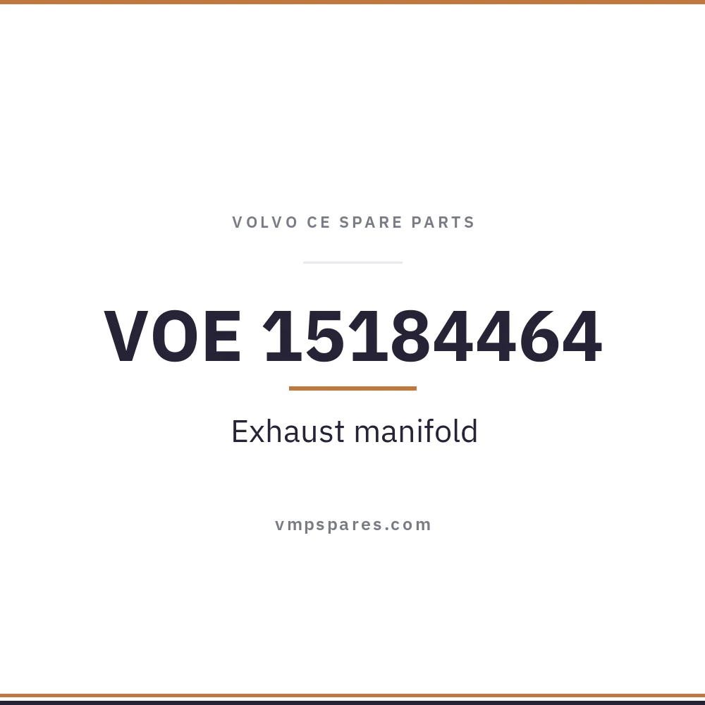 VOE 15184464 – Exhaust manifold