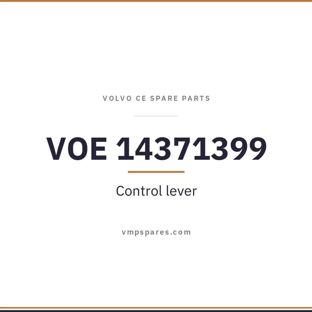VOE 14371399 – Control lever