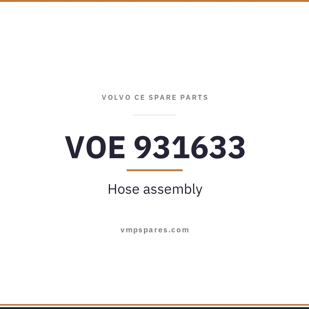 VOE 931633 – Hose assembly