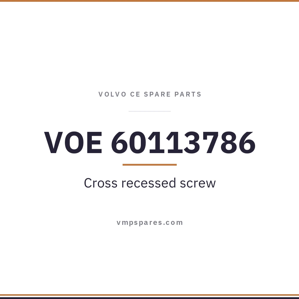VOE 60113786 – Cross recessed screw