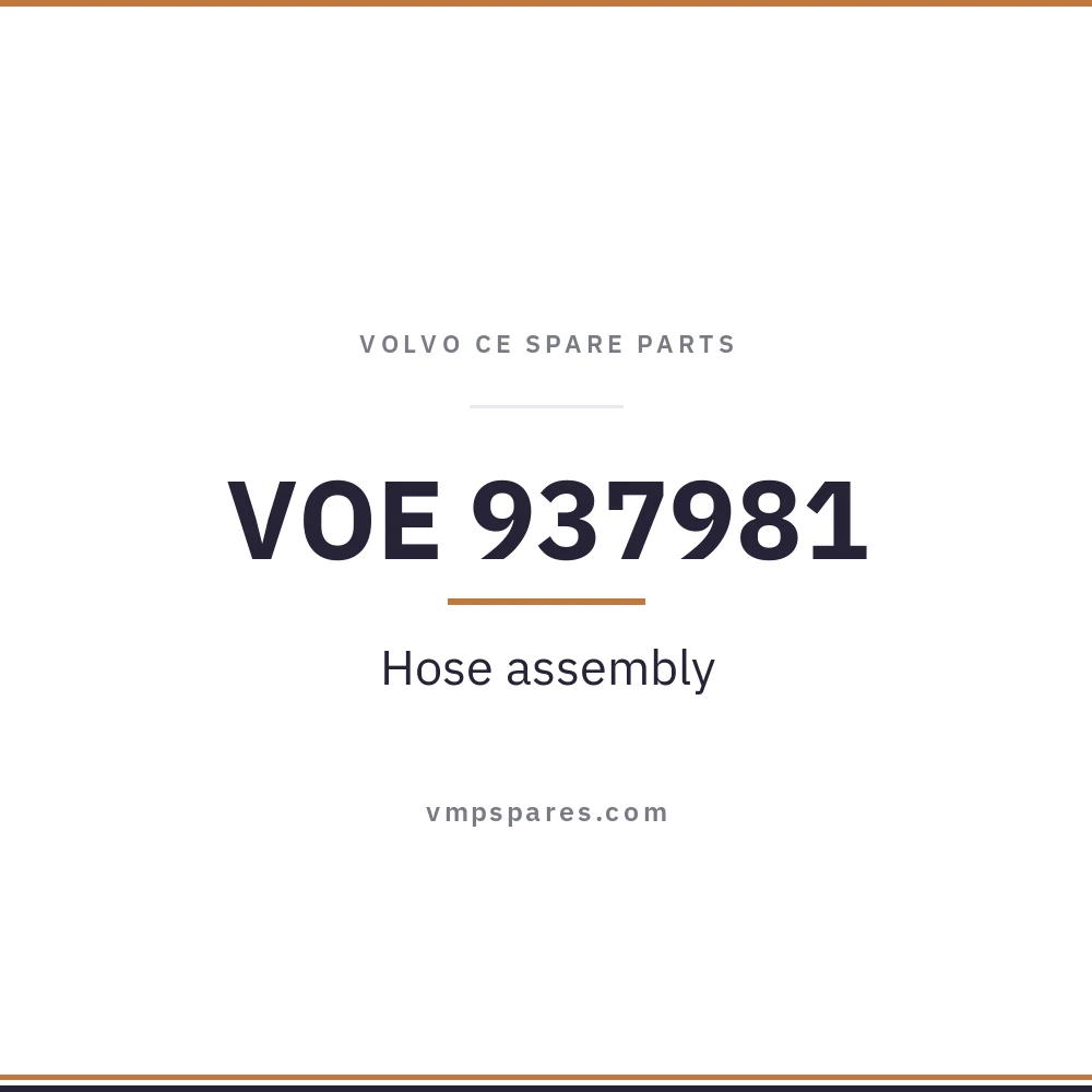 VOE 937981 – Hose assembly