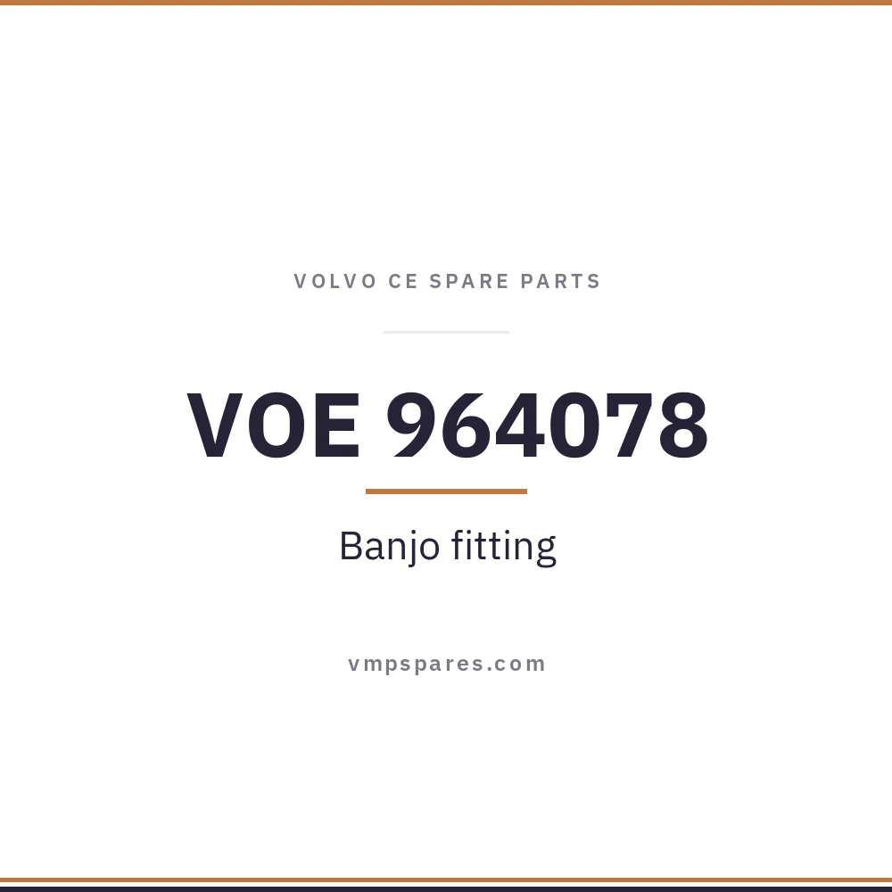 VOE 964078 – Banjo fitting