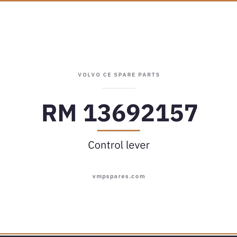 RM 13692157 – Control lever