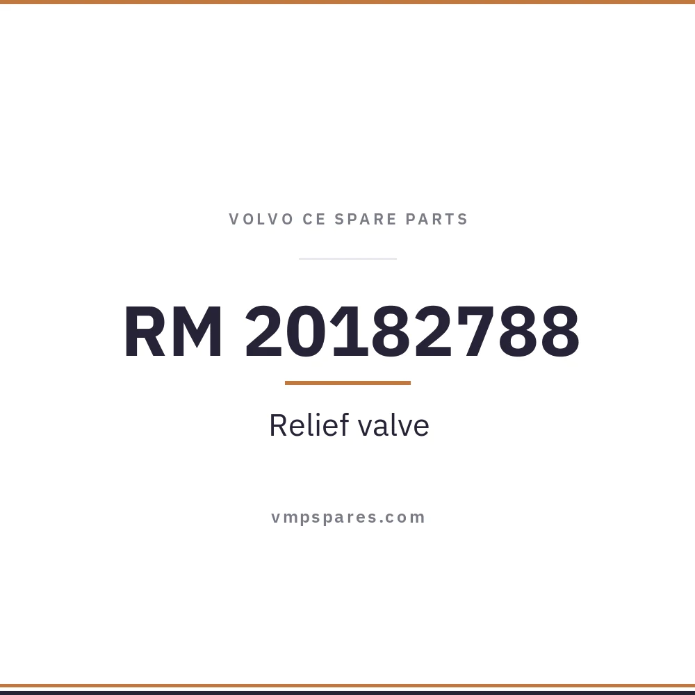 RM 20182788 – Relief valve