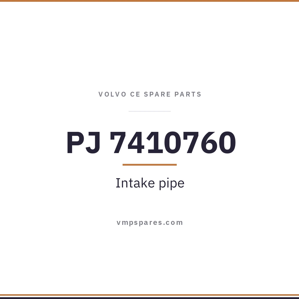 PJ 7410760 – Intake pipe