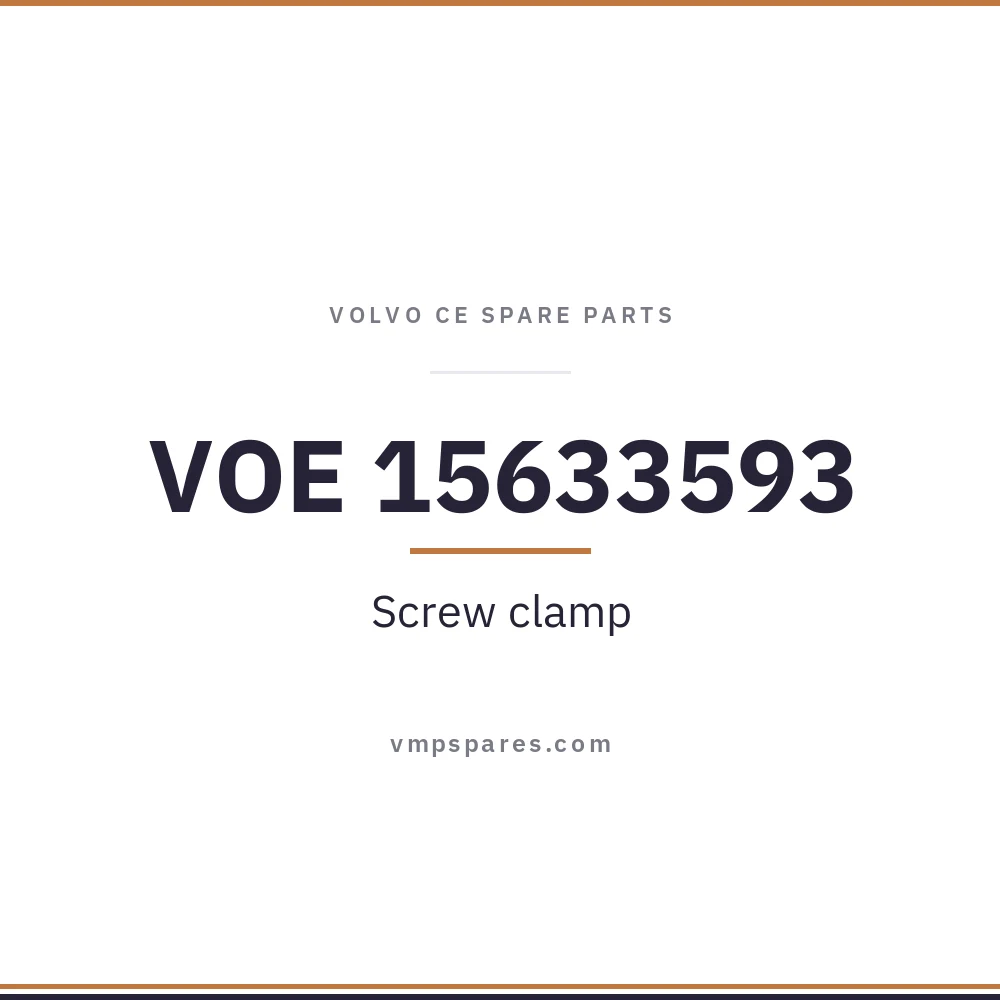 VOE 15633593 – Screw clamp