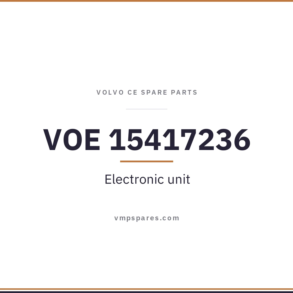 VOE 15417236 – Electronic unit