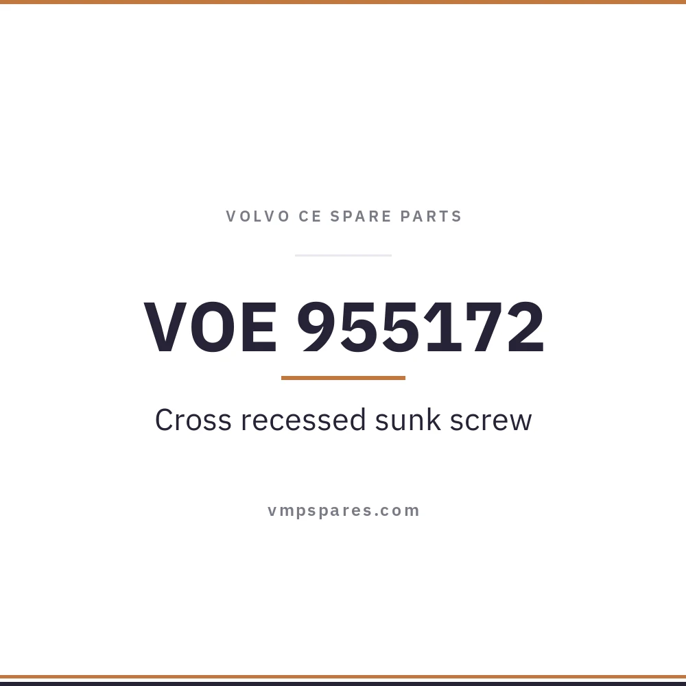 VOE 955172 – Cross recessed sunk screw