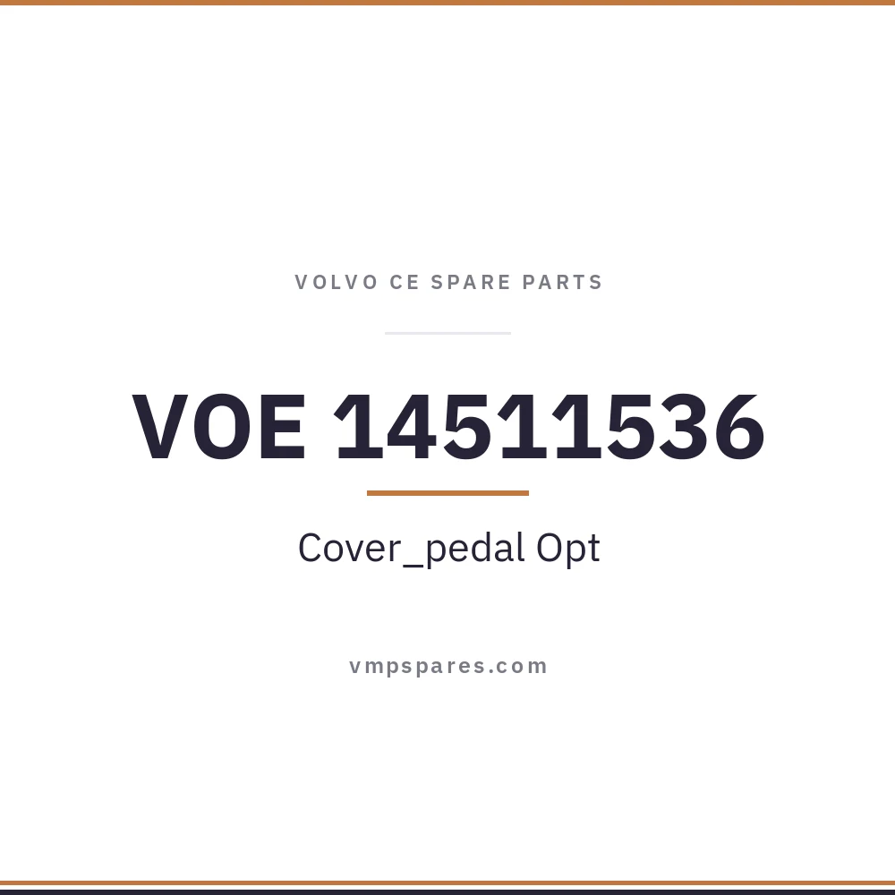 VOE 14511536 – Cover_pedal Opt