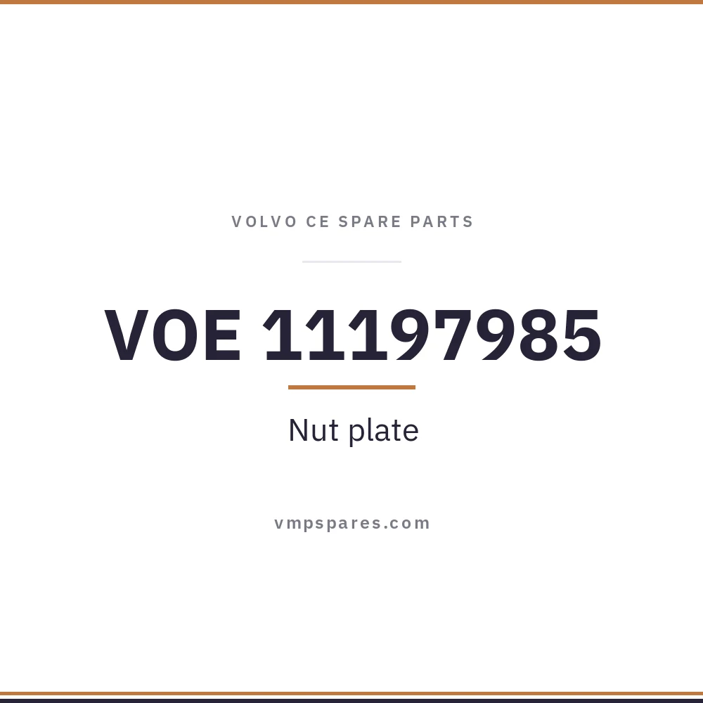 VOE 11197985 – Nut plate