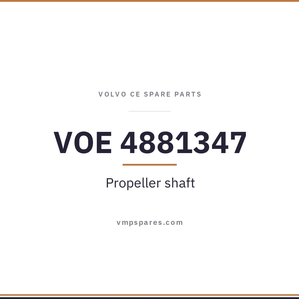 VOE 4881347 – Propeller shaft