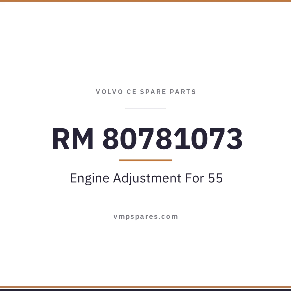 RM 80781073 – Engine Adjustment For 55