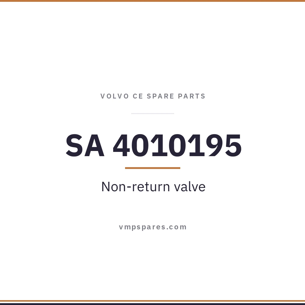 SA 4010195 – Non-return valve