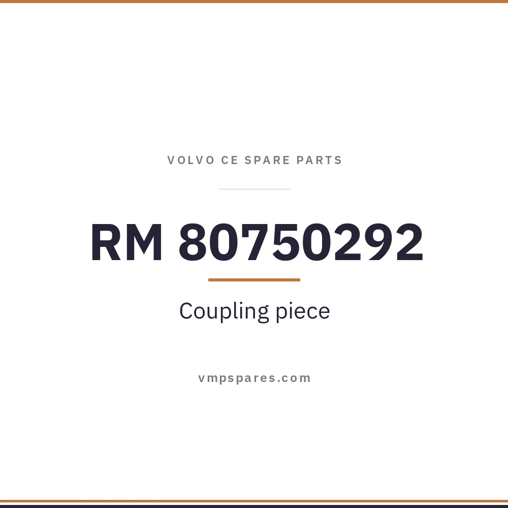 RM 80750292 – Coupling piece