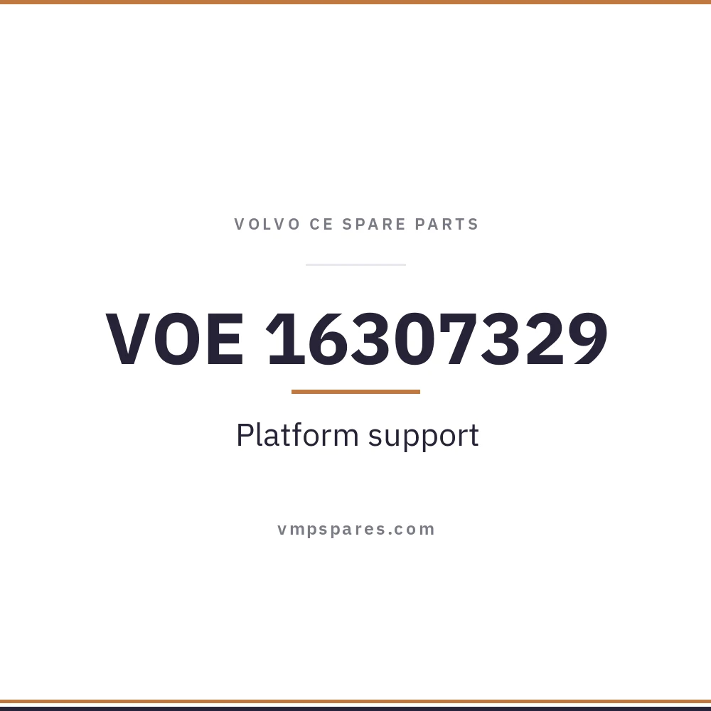 VOE 16307329 – Platform support
