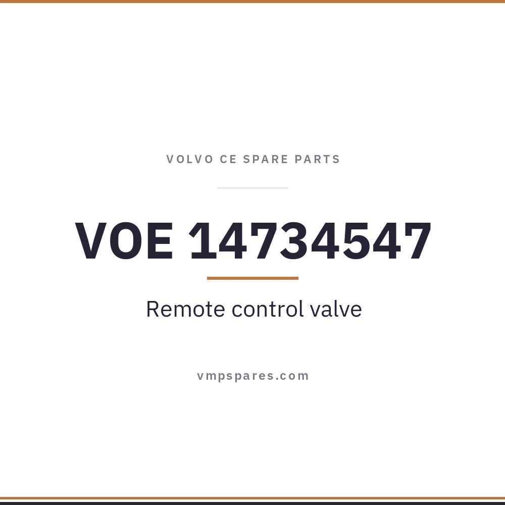 VOE 14734547 – Remote control valve