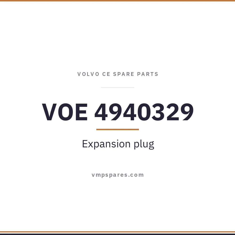 VOE 4940329 – Expansion plug