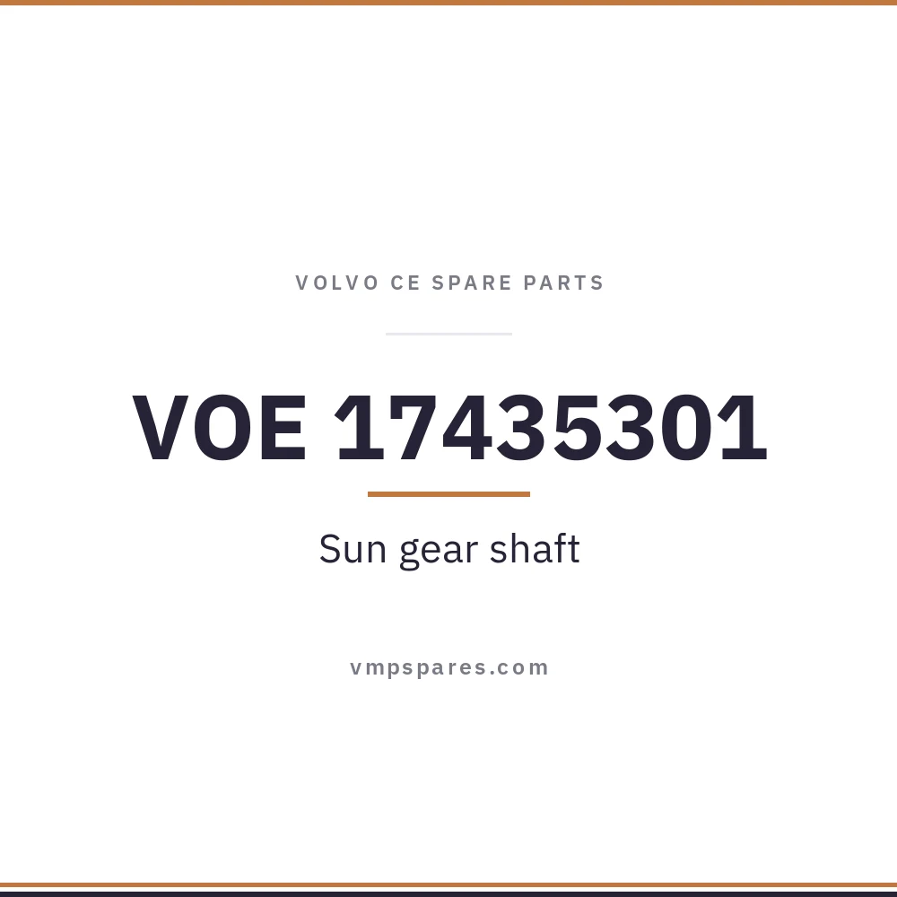 VOE 17435301 – Sun gear shaft