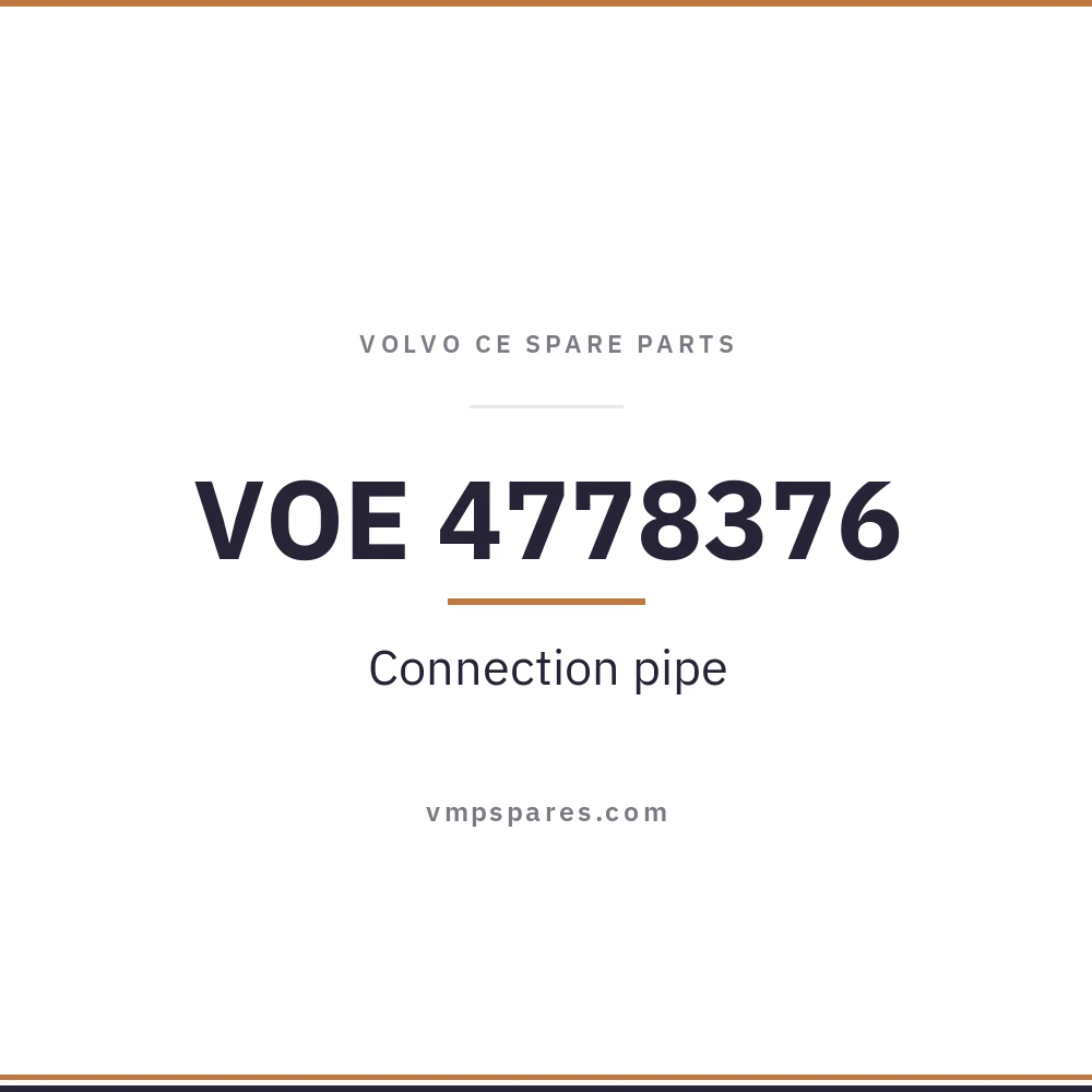 VOE 4778376 – Connection pipe