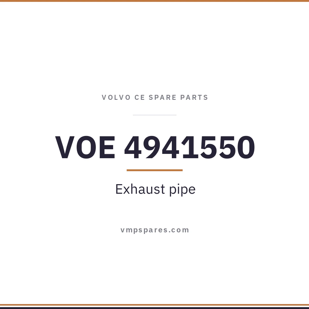 VOE 4941550 – Exhaust pipe