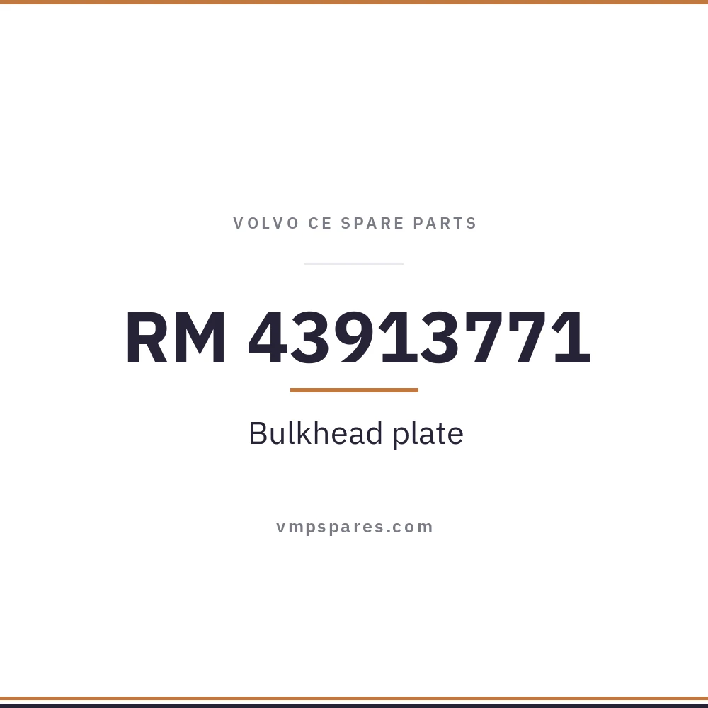 RM 43913771 – Bulkhead plate