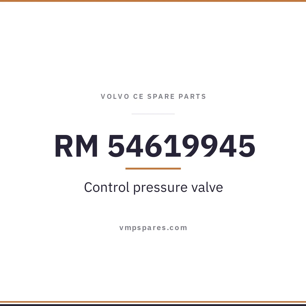 RM 54619945 – Control pressure valve
