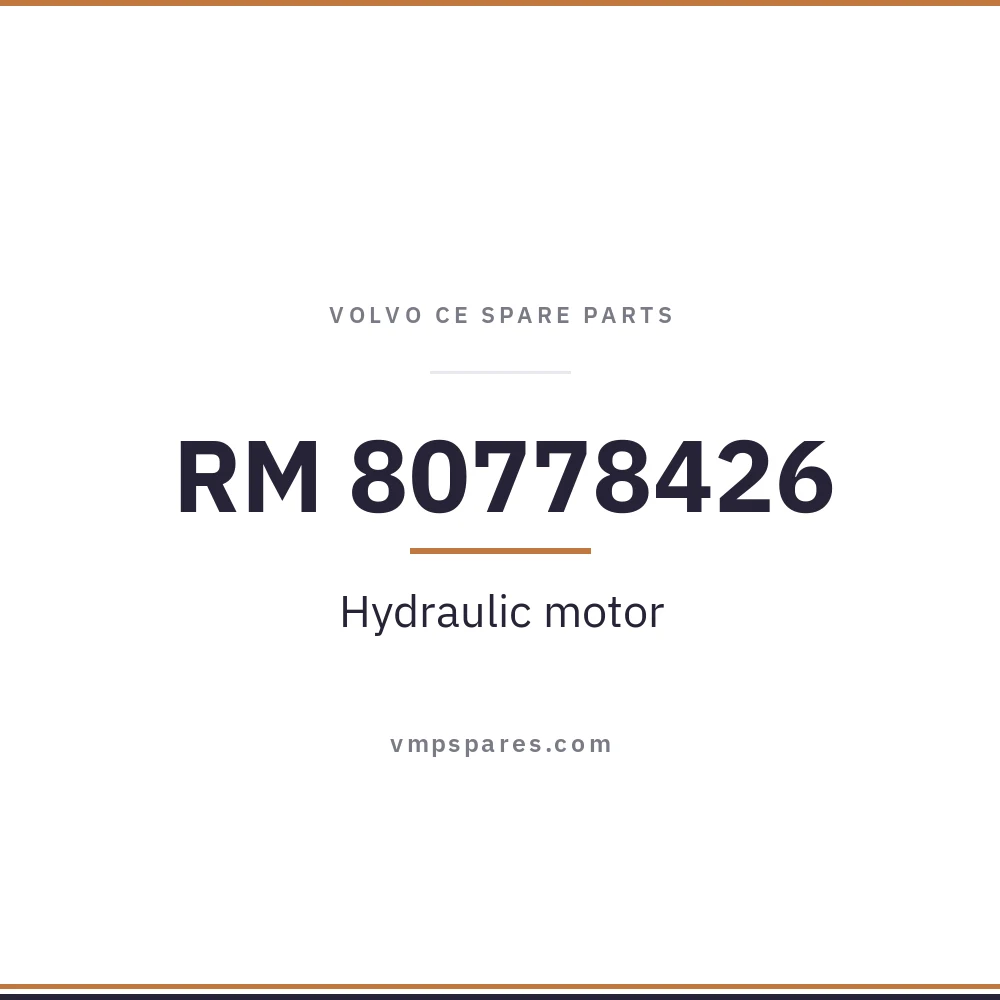 RM 80778426 – Hydraulic motor