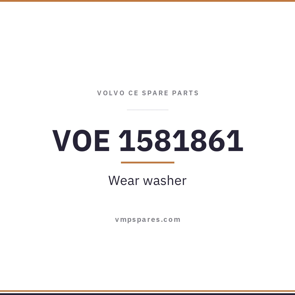 VOE 1581861 – Wear washer