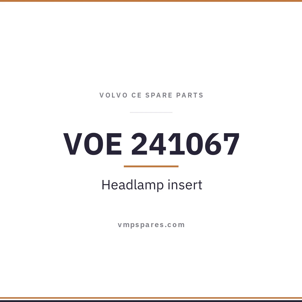 VOE 241067 – Headlamp insert