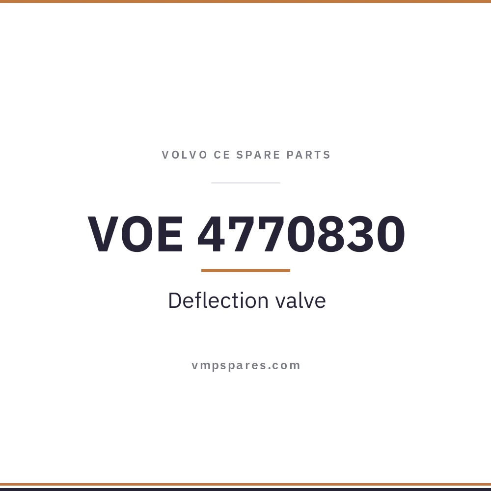 VOE 4770830 – Deflection valve