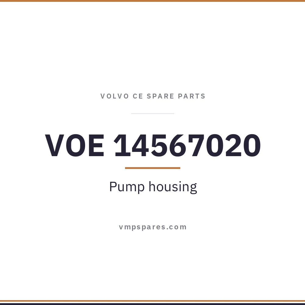VOE 14567020 – Pump housing