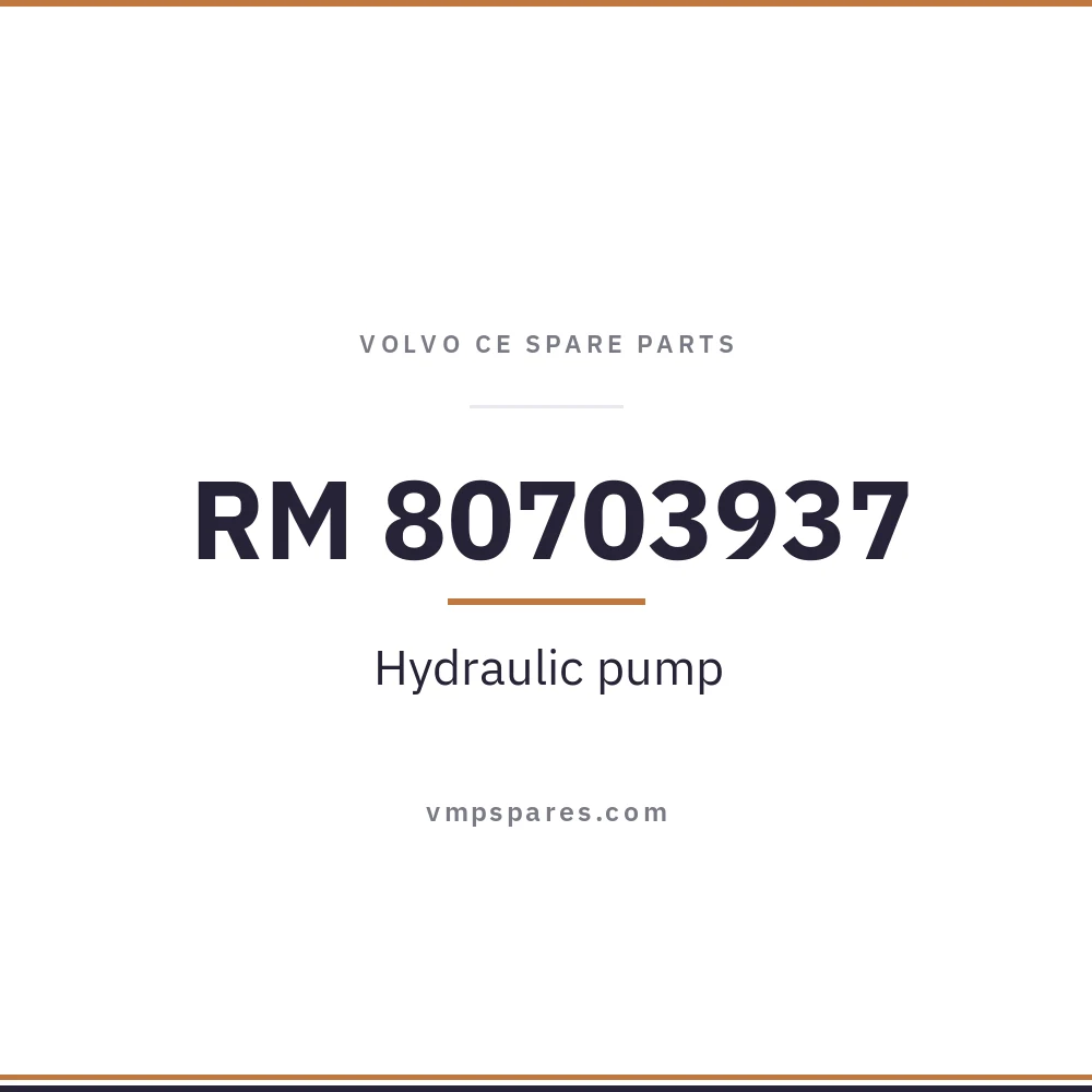 RM 80703937 – Hydraulic pump