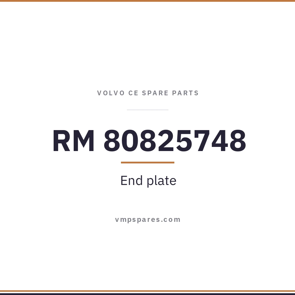 RM 80825748 – End plate